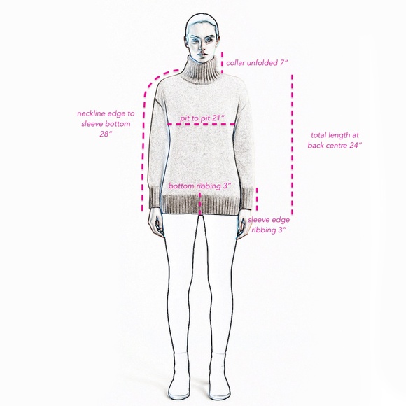 MAX MARA LEISURE Loose Fit Beige Roll Neck Wool Turtleneck Size S - Picture 10 of 10